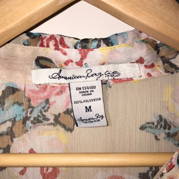 🌴3/$20 American Rag Floral Sheer Dress - Picture 8 of 8